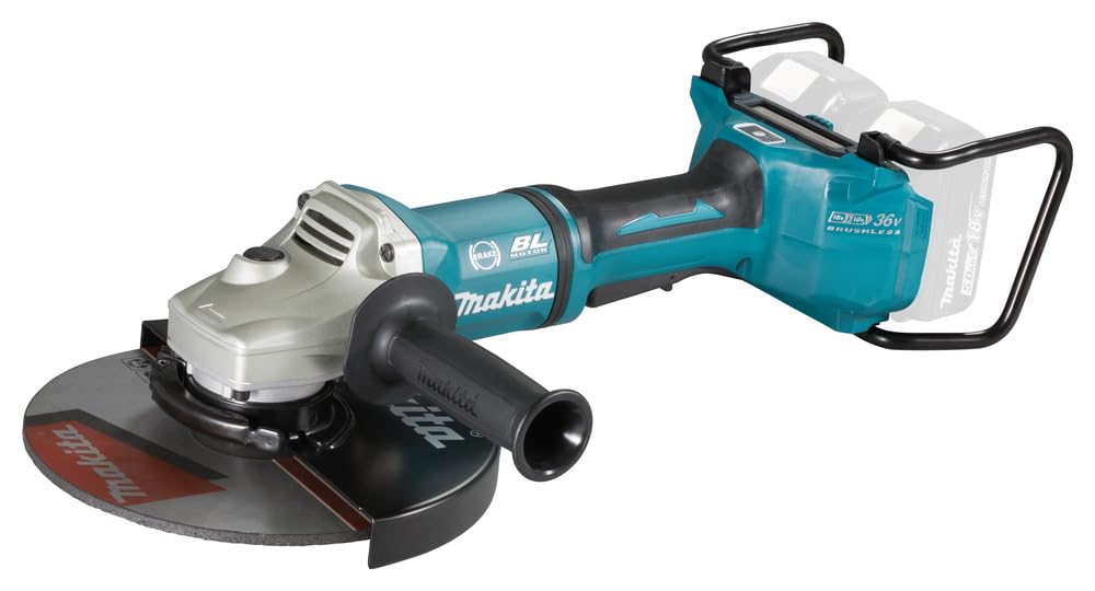 Makita DGA901ZKU2 akumulatorowa szlifierka kątowa 2 x 18 V z Bluetooth (bez akumulatora, bez ładowarki) w walizce transportowej