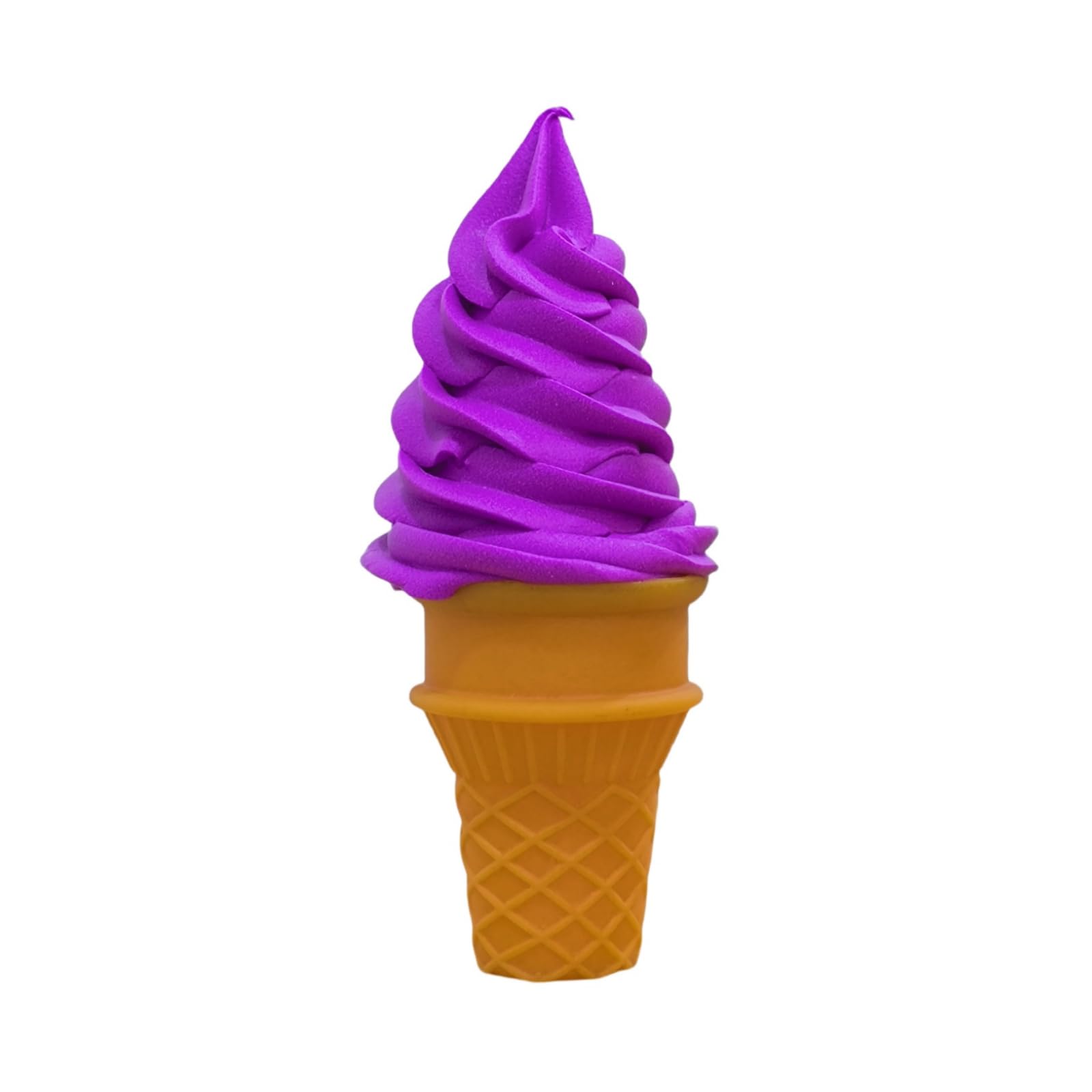 1 Pcs Simulated Ice Cream Artificial Lifelike Ice Cream Fake Ice Cream Food Model for Home Kitchen Cabinet Desk Shops Party Decor Sample Display Photography Props (Purple)