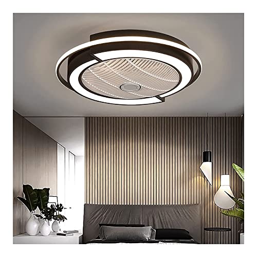 Ventilateur de plafond sans lame avec lampe suspendue LED pour salon moderne