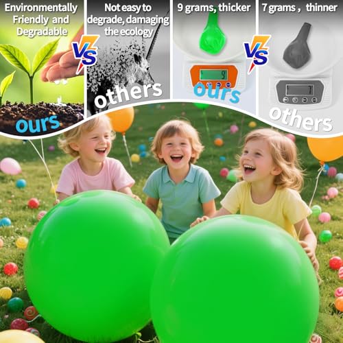 Image of 32 Pack 18 Inch Light Green Latex Balloons - Organic Baby Shower, Spa Party & Spring Decor