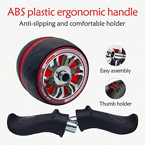 Roda abdominal HT-Direct – Exercício abdominal e central para exercícios abdominais – Gaint Ab Wheel