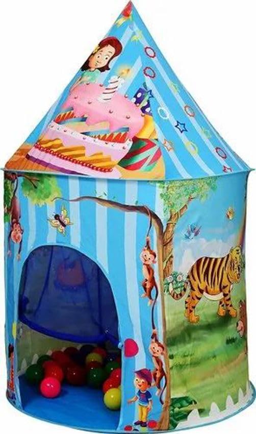 Image of BabyGo Kids Jungle Theme Tent for Kids | 2+ Year Old Girls and Boy | Play Tent forkids (Balls Not Included)