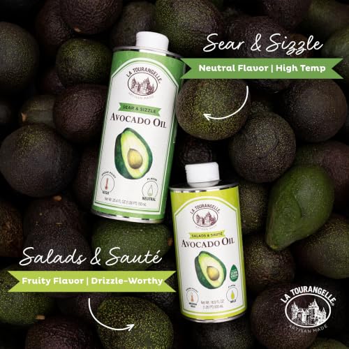 Image of La Tourangelle Sear & Sizzle Avocado Oil, Refined High Heat, 25.4 Fl Oz (Pack of 12)