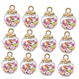 Bolas decorativas de lentejuelas: su tamaño mini las hace para decorar coronas, guirnaldas y otras manualidades navideñas. amuleto de bola de lentejuelas