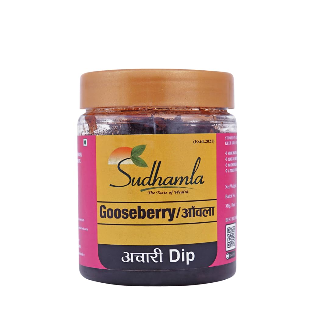 Sudhamla Natural Dried Honey Amla - 100 gm | Premium Juicy Indian Gooseberry | No Sugar Syrup | Sweetened with Mishri & Khand | No Artificial Colors or Flavors | Traditional Grandma’s Recipe