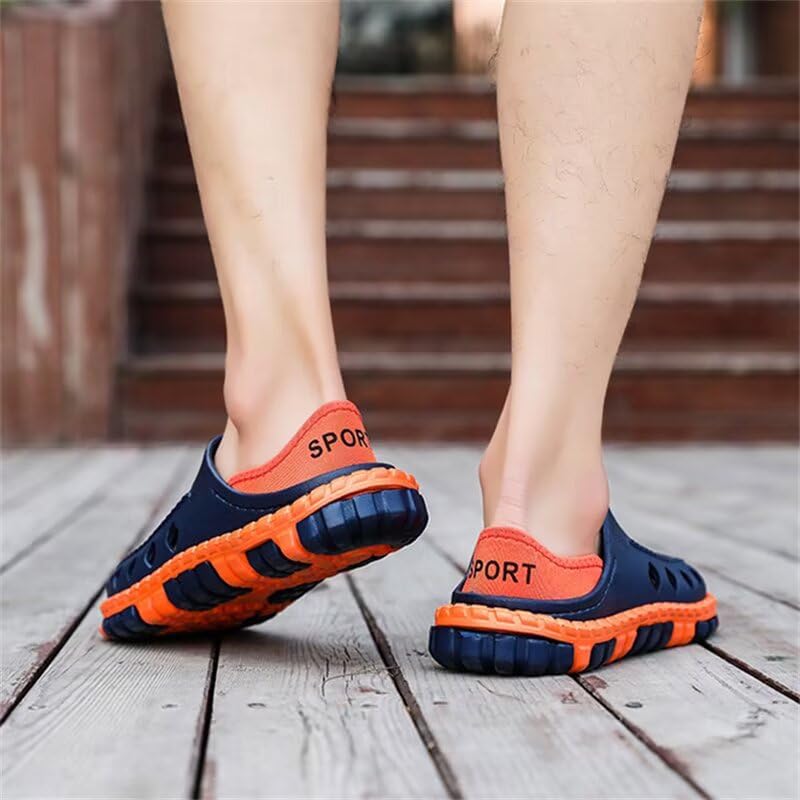Men Breathable Closed Toe Soft Sport Sandals for Summer Outdoor Walking4