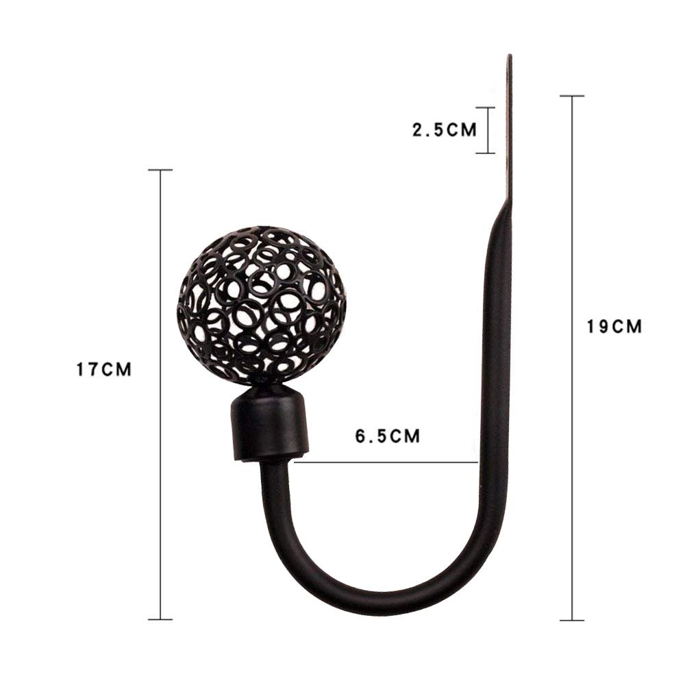 1 Pair High-Grade Luxurious Beaded Tassels Curtain Tiebacks Curtain Cord Double Ball Type Tassels Curtain Tiebacks (Purple)