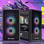 STGAubron Gaming PC Computer Desktop, Intel i7 Xeon E5 2.8G, Radeon RX 580 8G, 16G DDR4, 512G SSD, 600M WiFi, BT 5.0, RGB Fan x3, Windows 10 Home - Image 5