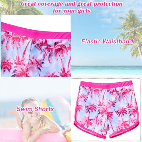Image of TUONROAD Girls 2 Pieces Rash Guard Swimsuit Long Sleeve Tankini for 4-10 Years