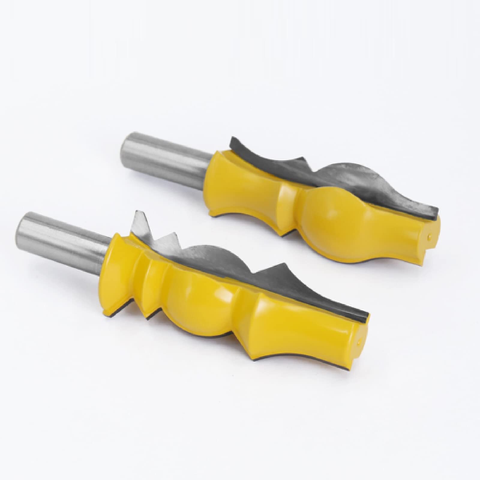 Set di punte for fresatura a corona, fresa reversibile for legno in carburo for scanalatura del cassetto(12.7mm Shank X 2PCS)