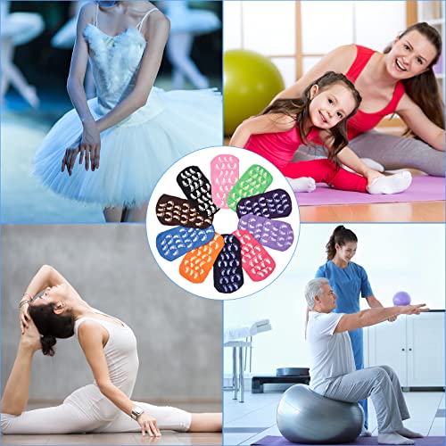 Satinior 30 Pairs Non-Slip Skid Socks Yoga Socks With Grips Soft Colorful Sport Socks For Women Men Yoga Barre, 10 Colors (Large, Multi Style) #TOP6