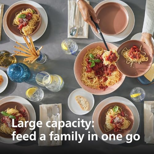 Philips 7000 Series Pasta Maker, ProExtrude Technology 150W, 8 discs, Perfect Mixing Technology, Preapre up to 8 Portions, HomeID App, White, (HR2660/03)