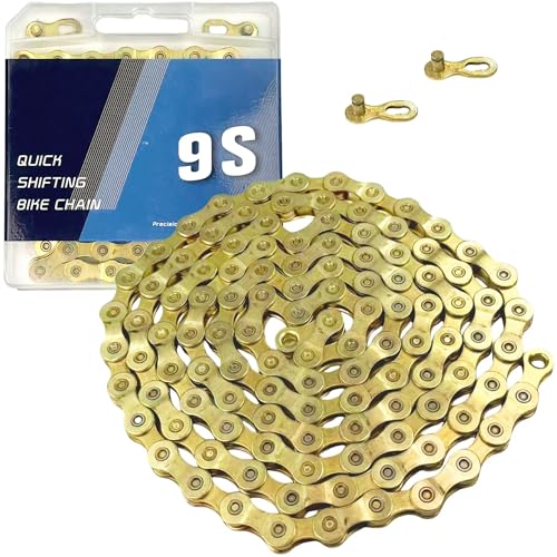 VERKSTAD 9 Speed Bike Chain, Bike Chain 1/2" x 11/128" 116 L