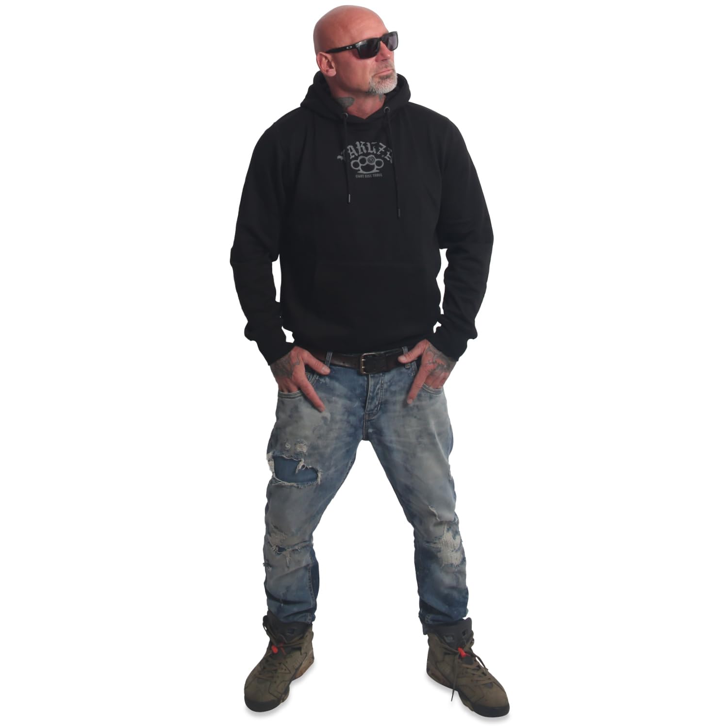 Yakuza Herren Crusher Basic Hoodie Basic Kapuzenpullover