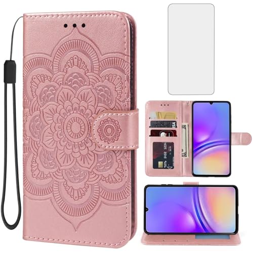 Étui portefeuille Samsung A05 au motif mandala idéal pour voyager léger au quotidien