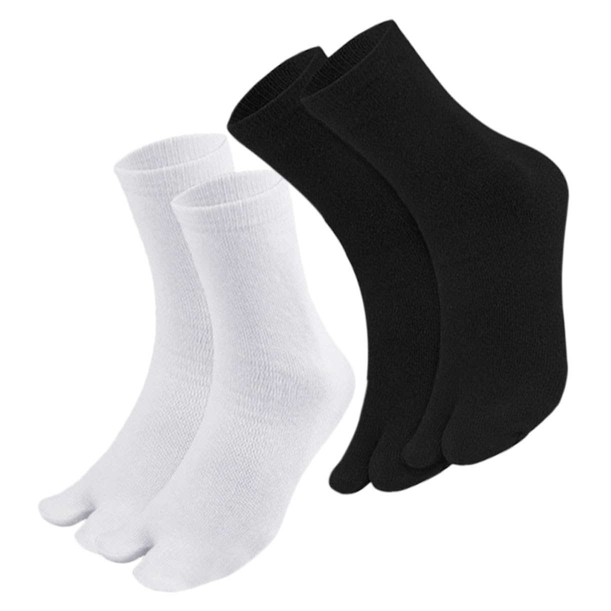 SOESFOUFU Womens Socks Ankle Toe Socks Toe Separation High Ankle Anti-skid Silicone Toe Socks 2 Pairs