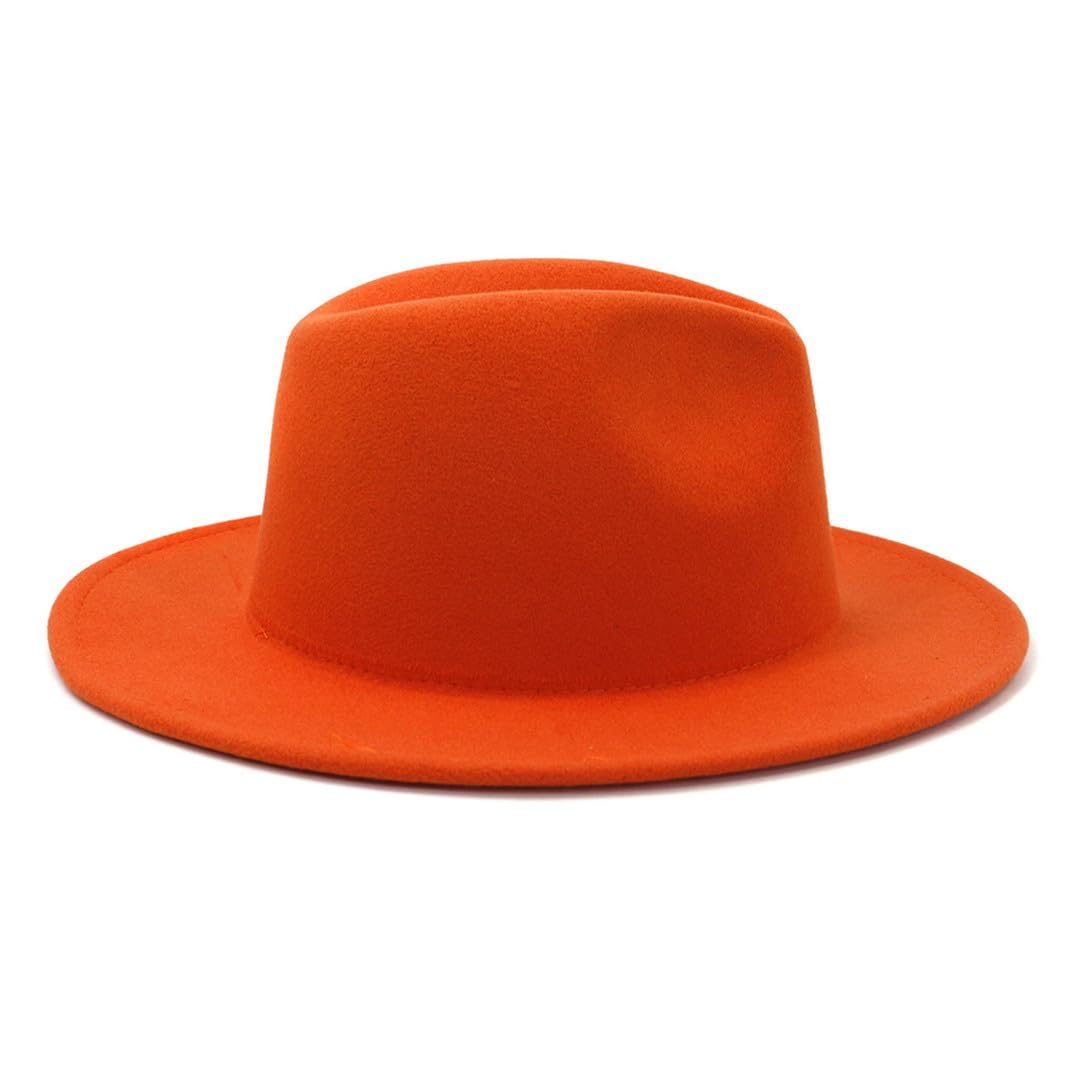 Wvapzxx Autunno Inverno British Jazz Fedora Cappelli Uomo Donna Patchwork Panama Feltro Cappello A Tesa Larga Cappello Da Sole All'aperto