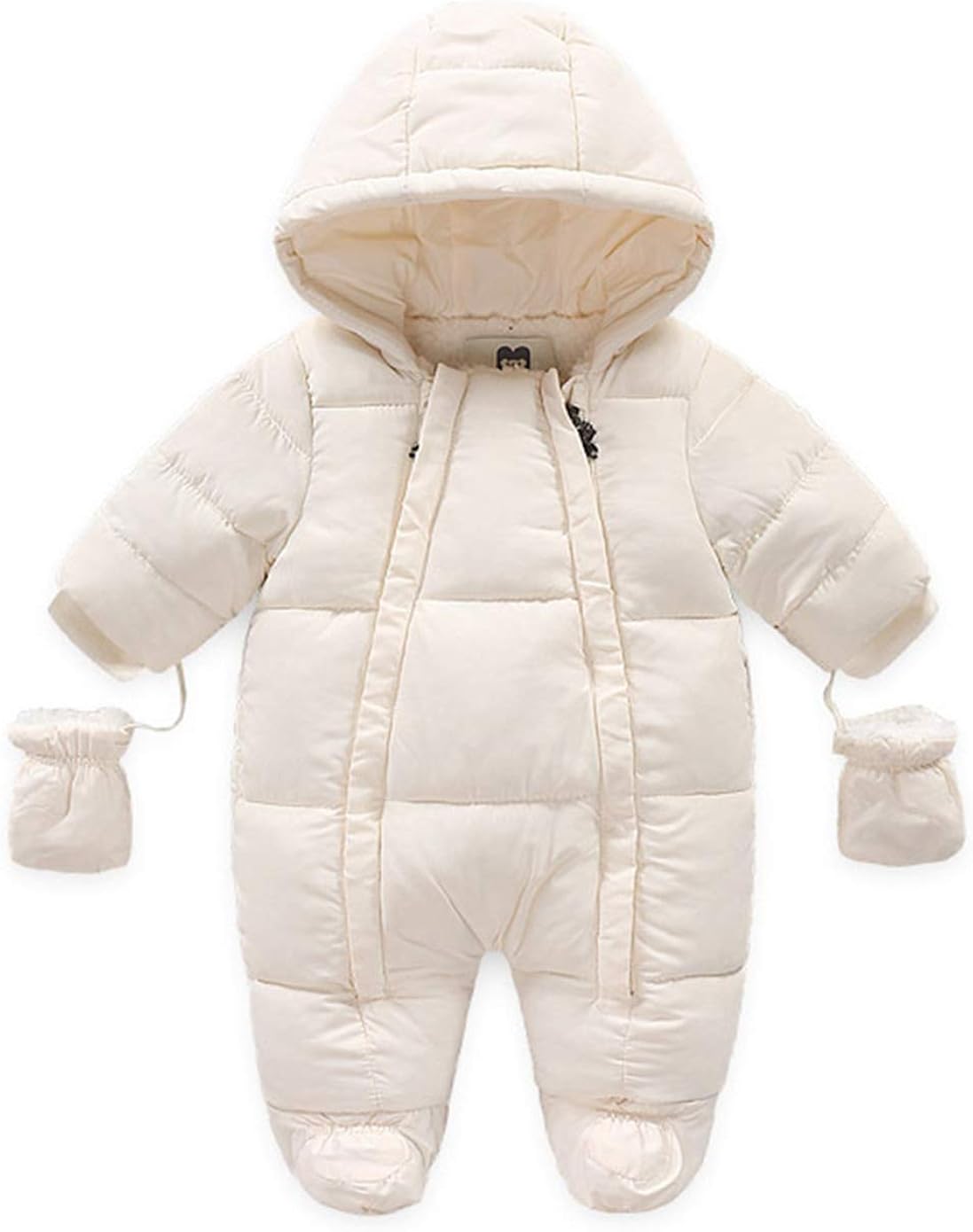 WALLARENEAR Infant Baby Boys Girls Winter Snowsuit Romper Hoodied Footie Outwear Toddler Jumpsuit Down Coat Jacket + Gloves: Clothing, Shoes & Jewelry
