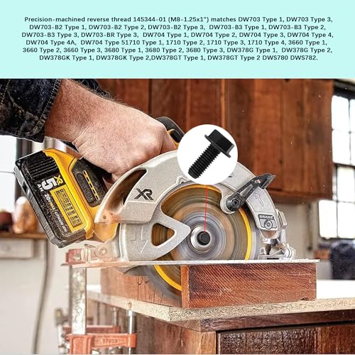 Image of 2 Pack Miter Saw Replacement Blade Bolt (145344-01) for DEWALT Miter Saws - Compatible with DWS780, DWS782, DW703 Series etc.