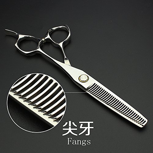 Japan Hairdressing Scissors 440C Cut Barbers Cutting Scissors Thinning Shears Hair Scissors 6 cali (2 szt.) (zestaw)