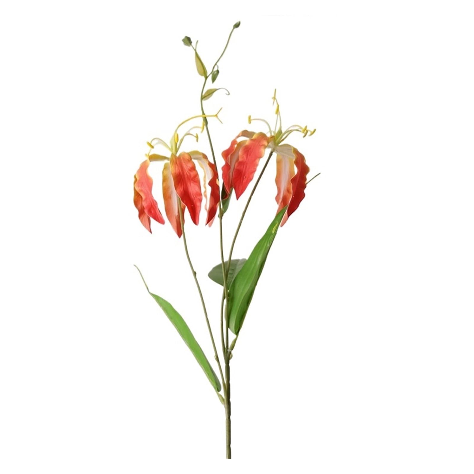 Casetlong 5Pcs Artificial Flower Home Room Decoration Fake Flowers Wedding Floral Arrangement Photography Props(Rose red)