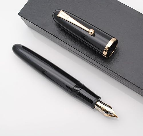 Miniatura 6 de JINHAO 9019 - Pluma estilográfica serie Dadao con convertidor de tinta de alta capacidad (negro, punta fina de 0.020 in)