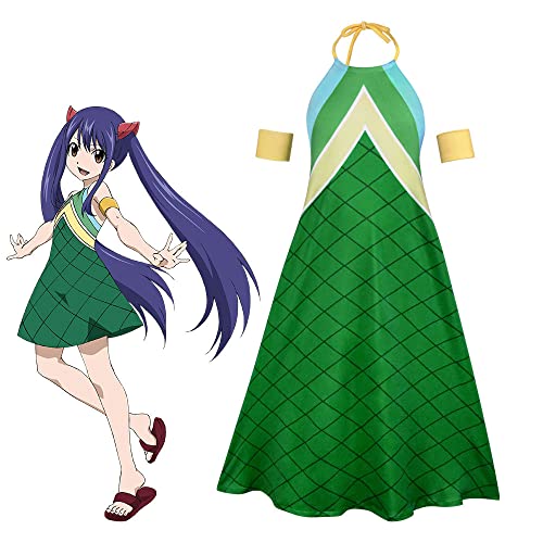 Zhongkaihua Costume de Fairy Tail de l'anime Natsu Dragneel/Wendy Marvell - Déguisement pour Halloween