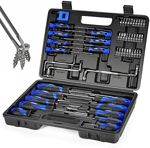 SORAKO 51-Piece Screwdriver Set, Multi-Purpose Magnetic Screwdriver Set with Case, Precision Screwdrivers tool Kit for Home Repair/Improvement/Craft/Men Gift