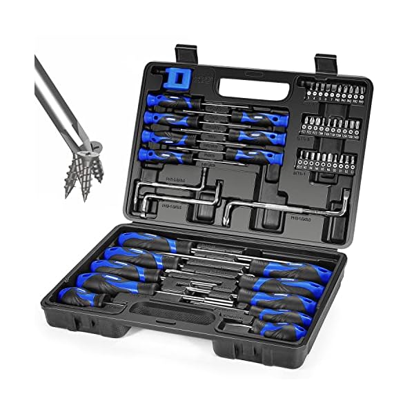 SORAKO-51-Piece-Screwdriver-Set-Multi-Purpose-Magnetic-Screwdriver-Set-with-Case-Precision-Screwdrivers-tool-Kit-for-Home-RepairImprovementCraftMen-Gift