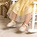 Felix & Flora Gold Baby Shoes Girl 6-12 Months - Infant Baby Walking Shoes Moccasinss Rubber Sole Crib Shoes(Gold,9-12 Months)