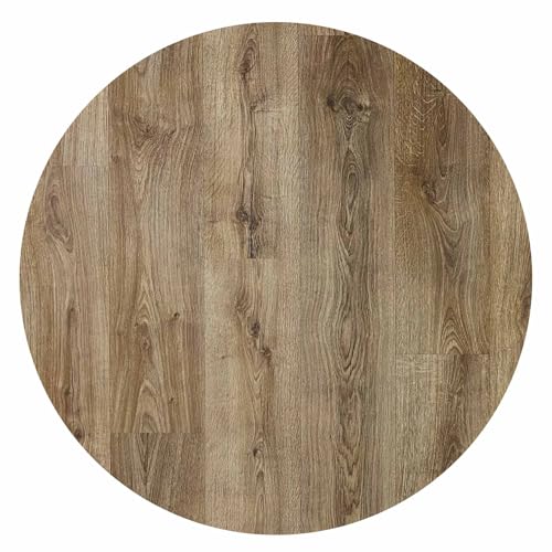 {Alfombras de Vinilo Redondas Alfombras de Vinilo Alfombra Redonda de Vinilo Imitación Madera - Elegancia y Durabilidad para Decoración de Interiores