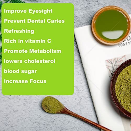 Matcha Green Tea Powder From Japanese Origin Organic Authentic| Lower Blood Pressure | Antioxidant Energy| Promote Metabolism Harvest First Perfect Matcha For Lattle,Cooking,Baking,Smoothies #TOP2