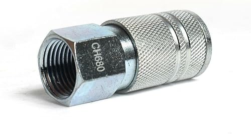 MaxLLTo Acoplador de acero industrial de 3/8 pulgadas de repuesto x 1/2 pulgada NPT hembra para neumática interestatal CH680