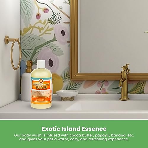 Image of Best Shot Scentament Spa Seasonal Body and Facial Wash, Tearless Shampoo, Hypoallergenic Body Wash, Removes Tear Stains, Exotic Island, 16 oz (Pack of 2)