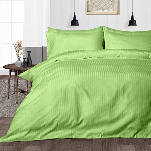 Image of Sofrito Micorfiber - Cotton Feel Duvet /Comforter Cover with Solid Zipper Closure & Four Corner Ties (Single - 61 inchx91 inch - Inches) - Parrot Green | Solid Zipper Closure & Four Corner Ties |