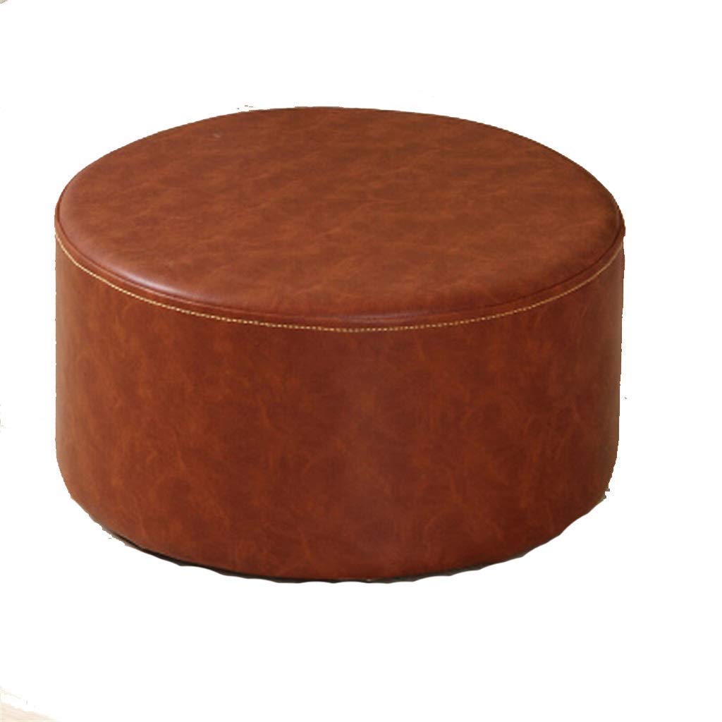 Repose-pieds en cuir doux et confortable, tabouret portable facile à ranger pour la maison
