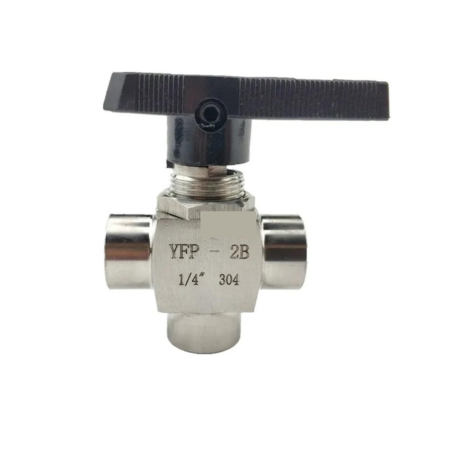 1PC Three-way Ball Valve Female Thread G1/8" G1/4" G3/8" G1/2" G3/4" BSP stainless steel 304 YFP-2B(3/4")