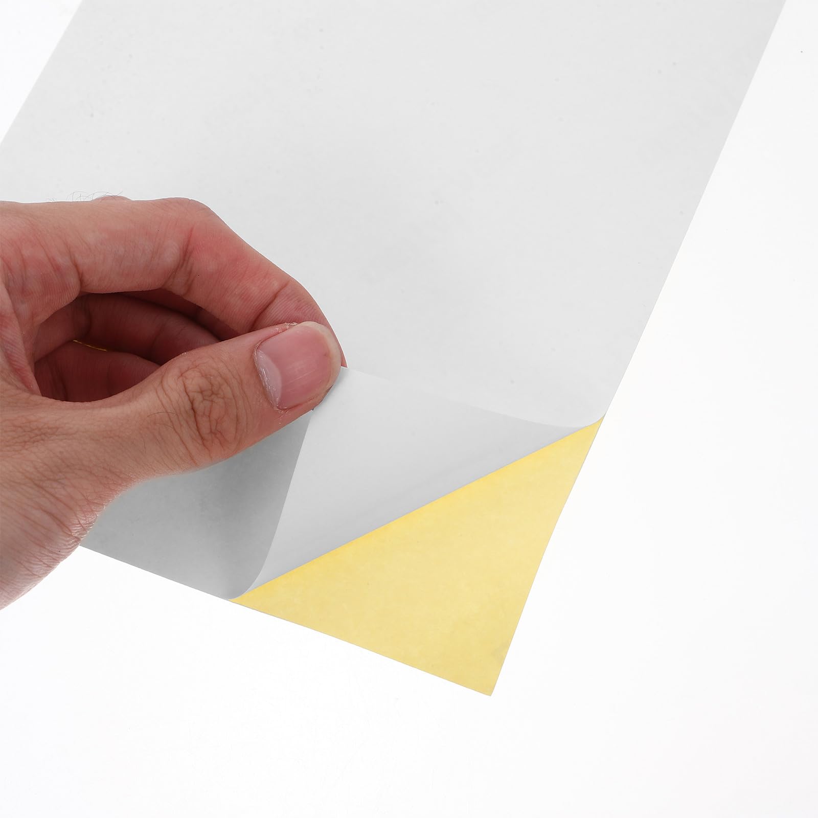 150 pièces Étiquettes Adhésives Papier Mat Blanc Épais Autocollantes Imprimables pour Imprimante Jet Encre Étiquettes Adresse et Nom pour Bureau et Logistique
