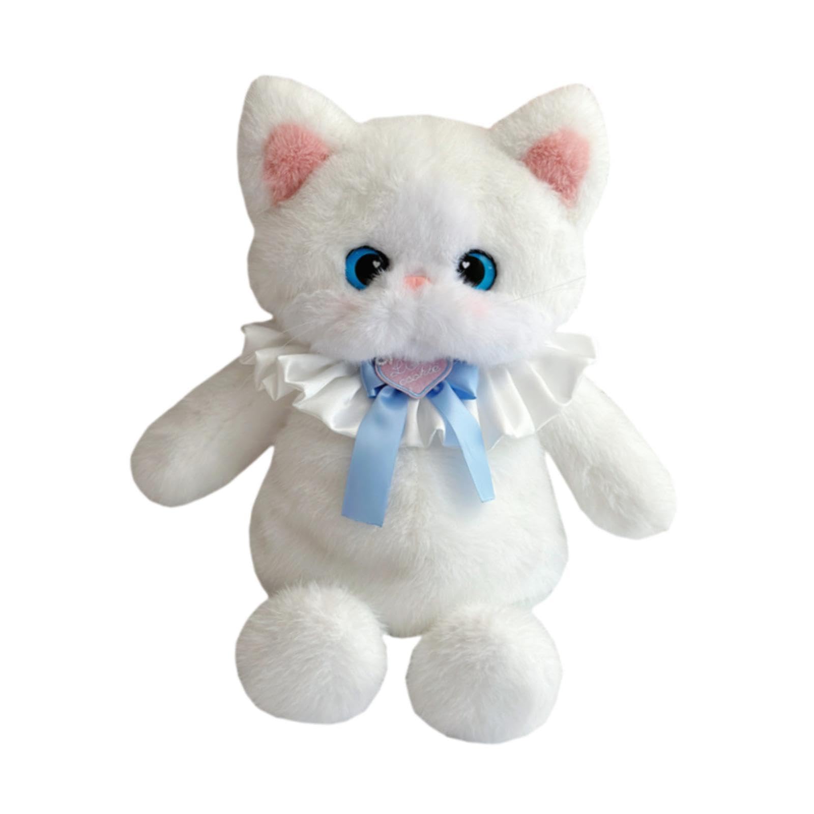 HEAVENGLOW Cute Stuffed Cat Backpack Lovey Soft Travel Daypack for Adults Kids Shopping White|1 Backpack|Clothing, Shoes & Accessories-picture-46