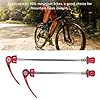 Pwshymi Brochettes de moyeu de Roue de vélo Brochettes de vélo Axe de vélo Levier de Broche à dégagement Rapide (Rouge) Sportinggoods #2
