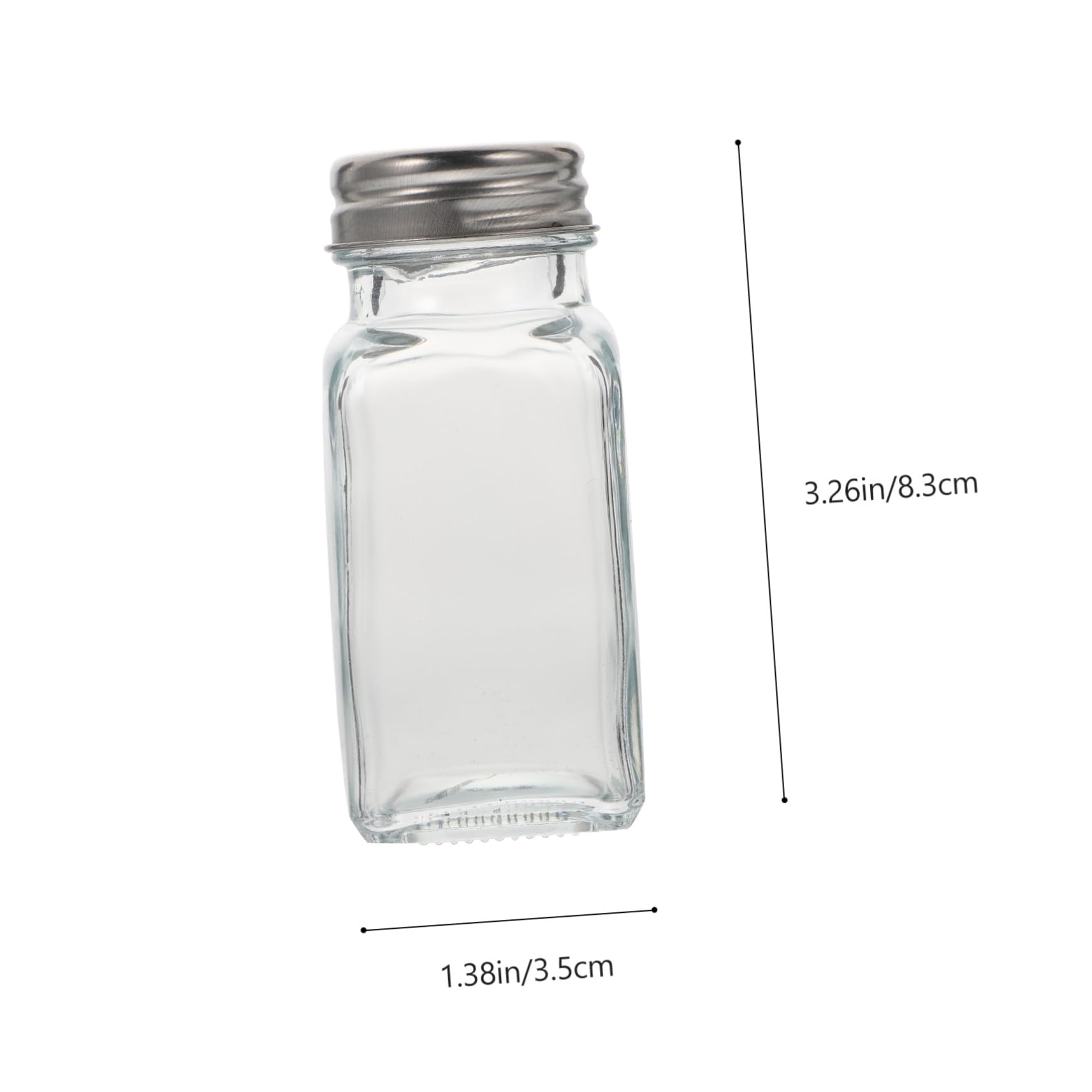 TOYANDONA 10 Stück Glas Gewürzflaschen mit Multifunktionaler Nutzung und Kleinem Design Konische Küchen Glasflaschen für Gewürze und Salz im Haushalt