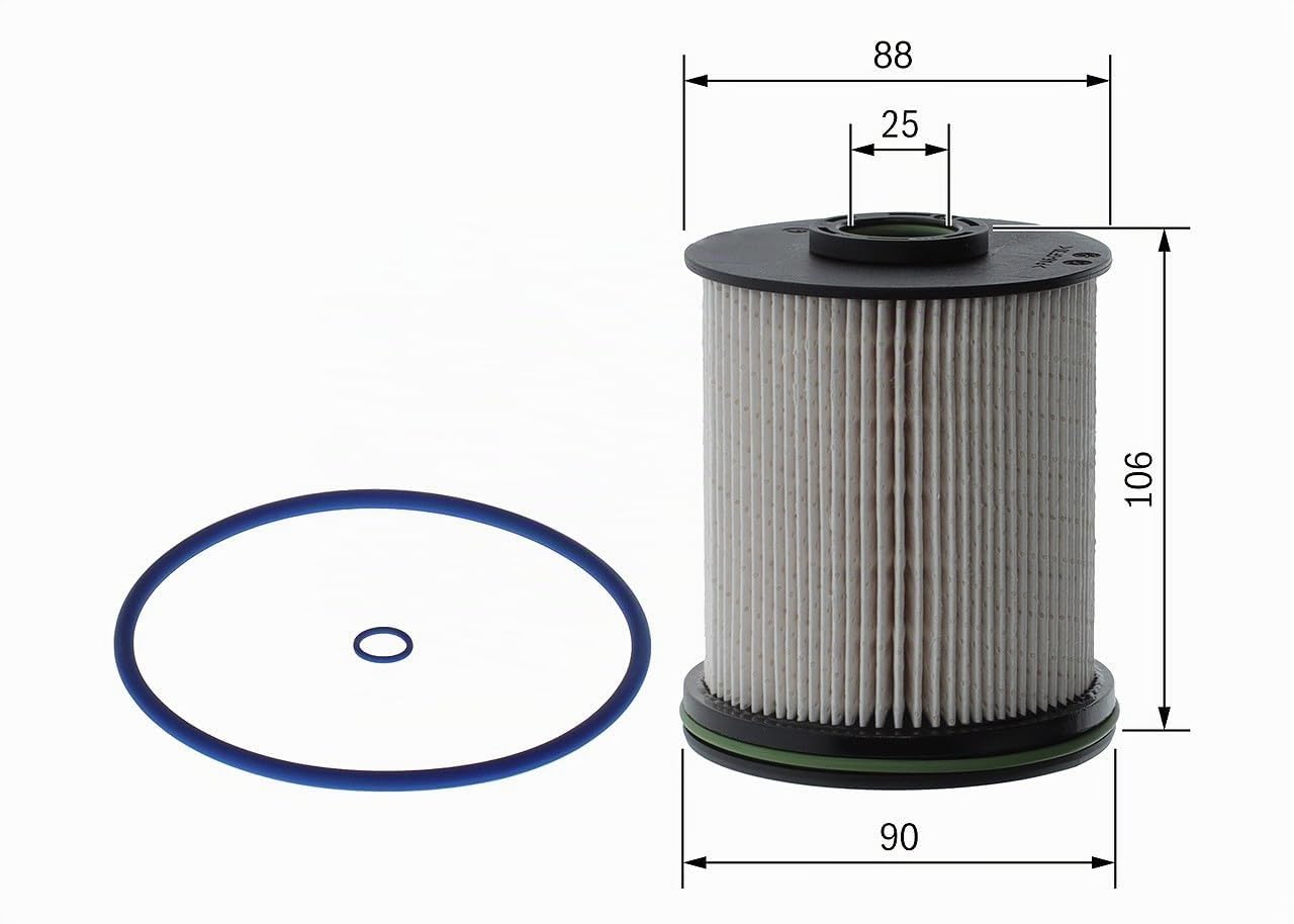 Filtro Diesel per Auto Bosch N2795 - Separa le particelle e l'acqua dal carburante, protegge il sistema di iniezione | Compatibile con: OPEL ASTRA K, ASTRA K Sports Tourer