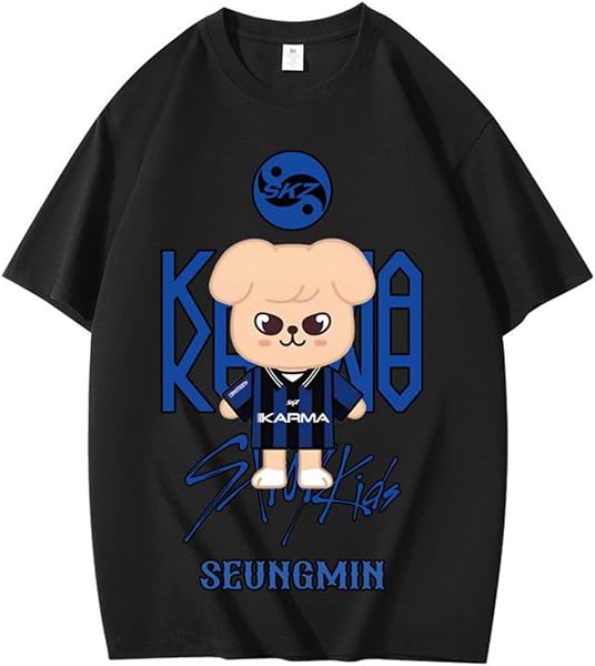 SKZ00 Printed Summer T Shirt, Stray Kids Fan Clothing, Lightweight Cotton - 3