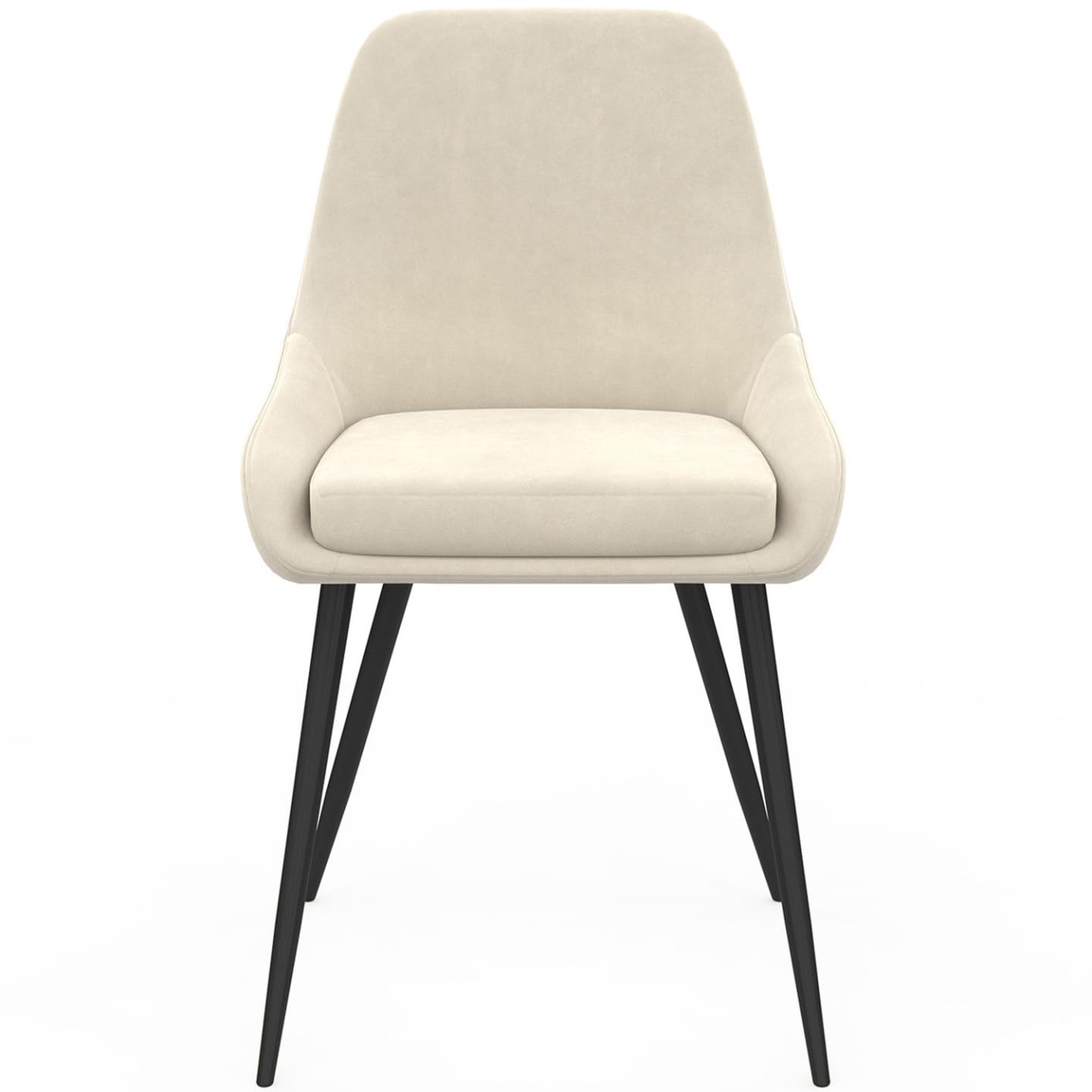 IDMarket – Juego de 6 sillas THALYA Mix Color Gris oscuro x2, Terracota y Beige con reposabrazos