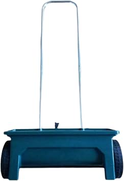 Hand Push Seed Spreader Walk Behind Drop Spreader 12L Broadcast Spreader Seed Planter Tool for Lawn Garden Melt