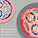 GERUI Rotierender Fingerwürfel Intelligenz Spiele, IQ Game Magic Bean Rotating Cube Spielzeug, Dekompression Puzzle Toys für Kinder Teens Erwachsene - Neueste Angst Linderung Spielzeug (Blau)