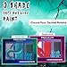 Profusion Cosmetics Sea Witch Face & Body Paint – Long-Wearing Cream Palette with 3 Richly Pigmented Shades, Smudge-Proof Formula for Creative Festival & Costume Makeup (Dark Eel)