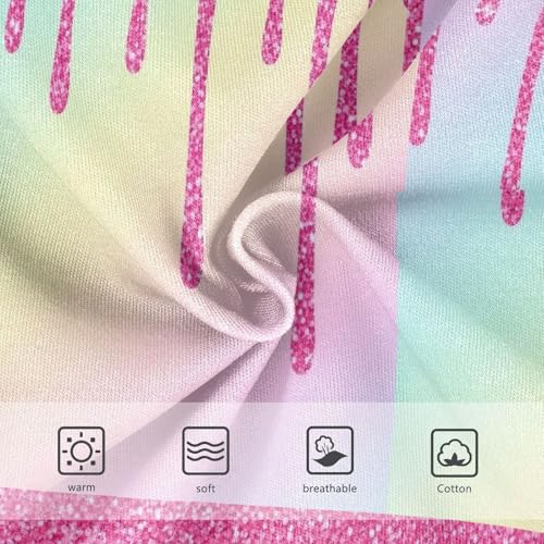 Joisal Toddler Girls Underwear 2t Cotton Panties Little Girl Artistic Kids Briefs Undies Cartoon Rainbow Drips3