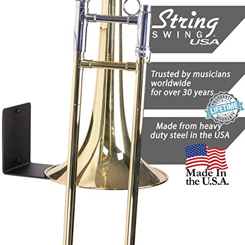 image for String Swing Trombone Hanger - Flat Wall Holder for All Trombones - St