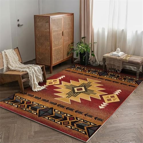 Kunsen Alfombra Niño Alfombra Rectangular para recibidor, Sala de Estudio, Alfombra Estampada antisuciedad, Antideslizante Cómodo Rojo Alfombra niños habitacion Alfombra infantil180x250CM
